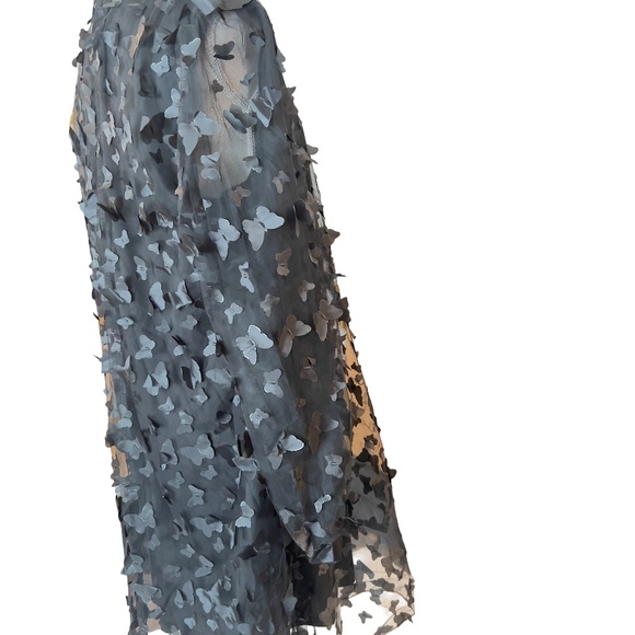 #A006  Shein  Whimsical Chic Gothic Romance  Fairycore Glam Black Dress NWOT XL - Picture 3 of 8